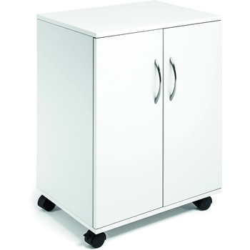 Durable multifunktionskab med hjul hvid
