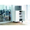 Durable multifunktionskab med hjul hvid