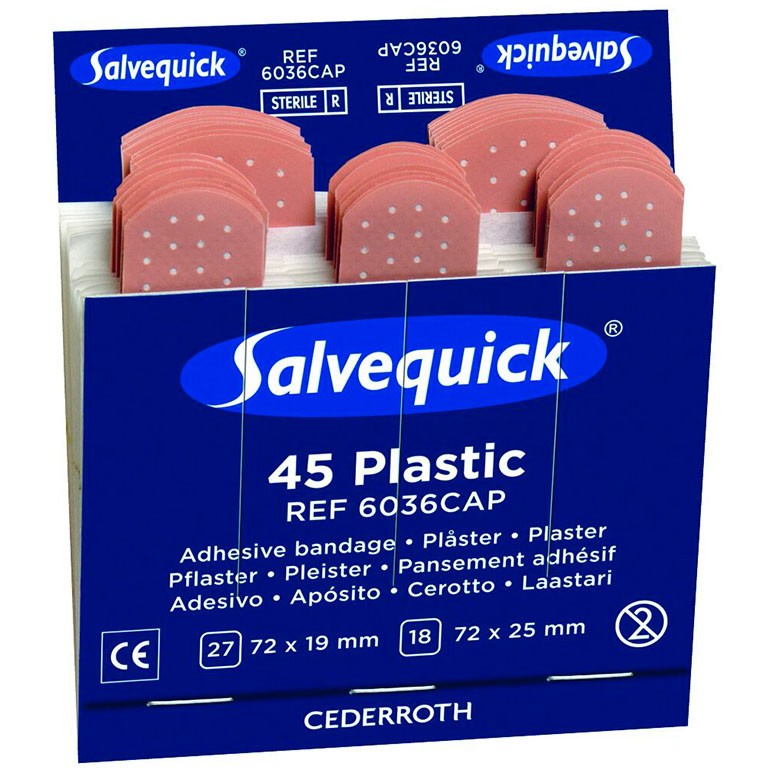 Salvequick plasticplaster Refill t/varenr 3026026 6pk.