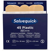 Salvequick plastikplaster refill 6x45stk