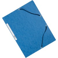 Q-connect A4 elastikmappe i blå