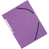 Q-connect A4 elastikmappe i lilla