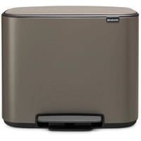 Brabantia BO pedalspand 36L Platinum