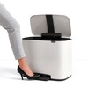 Brabantia BO pedalspand 11+23L White
