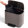 Brabantia BO pedalspand 11+23L Platinum