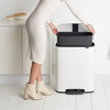 Brabantia BO pedalspand 60L White