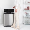Brabantia BO pedalspand 2x30L Matt Steel