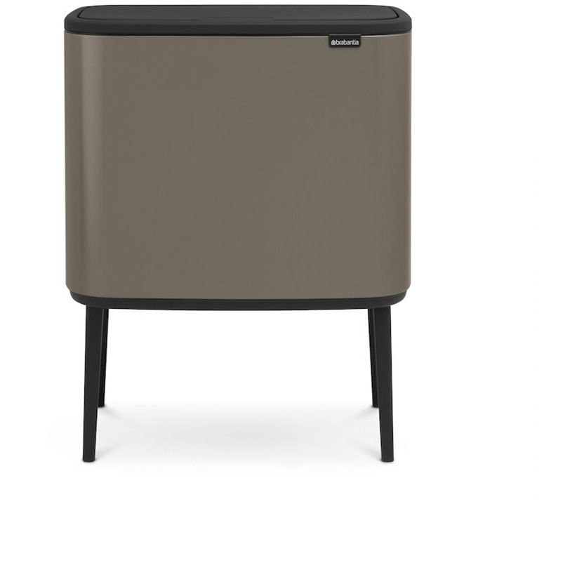 Brabantia BO vippelågsspand 11+23 ltr Platinum