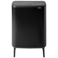 Brabantia BO High vippelågsspand 60 ltr Matt Black