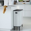 Brabantia BO High vippelågsspand 2x30L White
