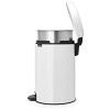 Brabantia NewIcon pedalspand med metal inderspand 12 ltr White