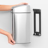 Brabantia Touch Bin vippelågsspand 10L Matt Steel