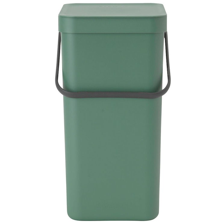 Brabantia 16L affaldsspand med låg & vægbeslag grøn