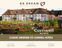 Go Dream 3-dages miniferie Comwell Hotel