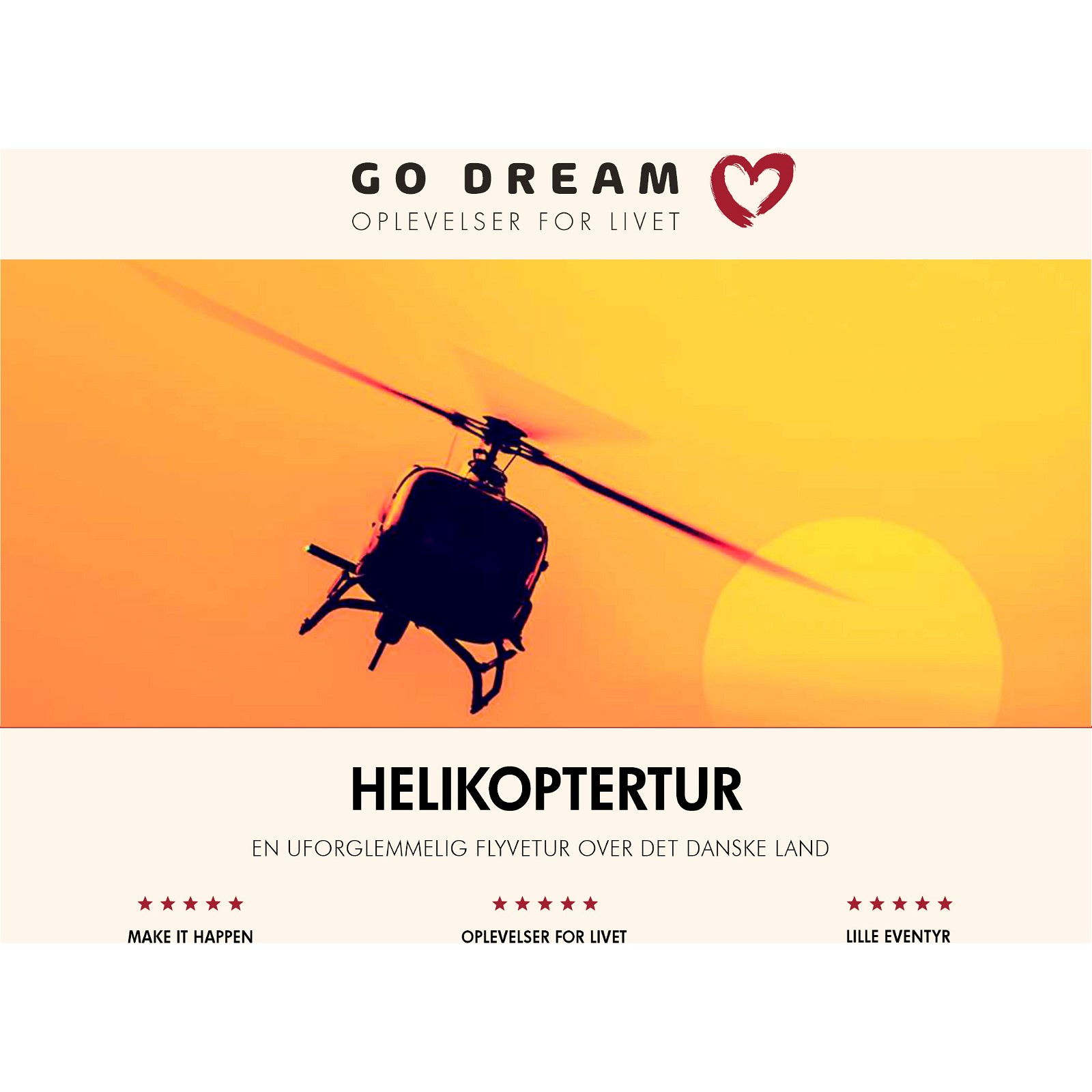 Go Dream Helikoptertur gavekort
