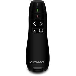 Q-connect trådløs presenter laserpointer sort