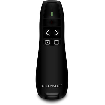 Q-connect trådløs presenter laserpointer sort