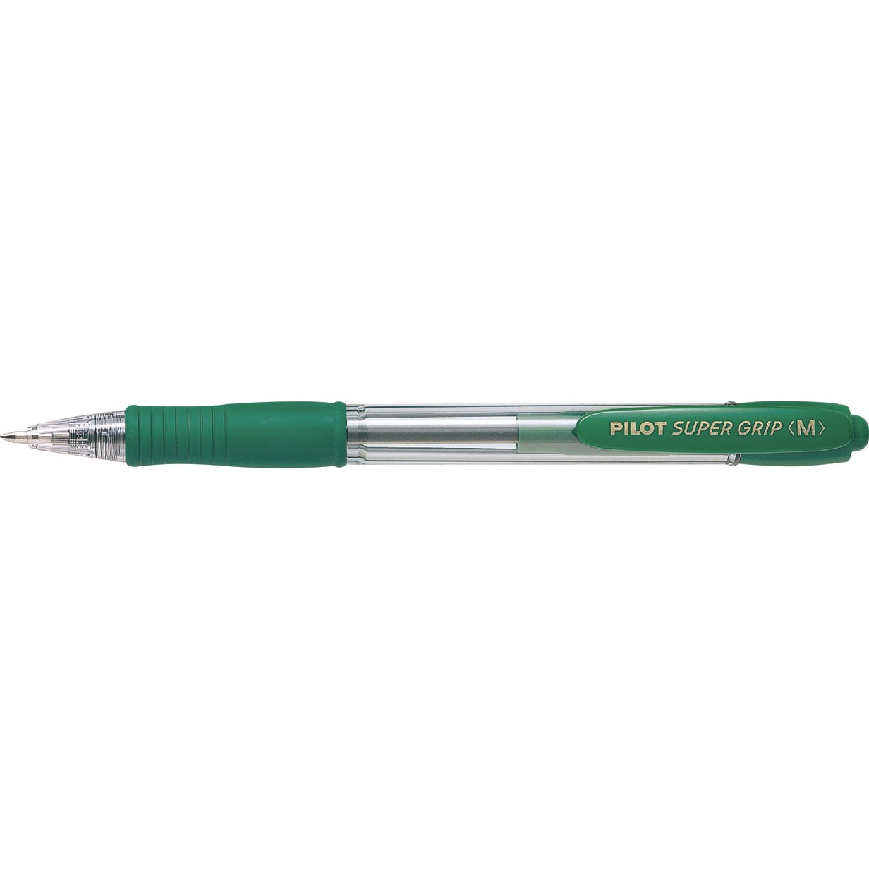 Pilot SuperGrip pen med 0,27 mm linjebredde i farven grøn
