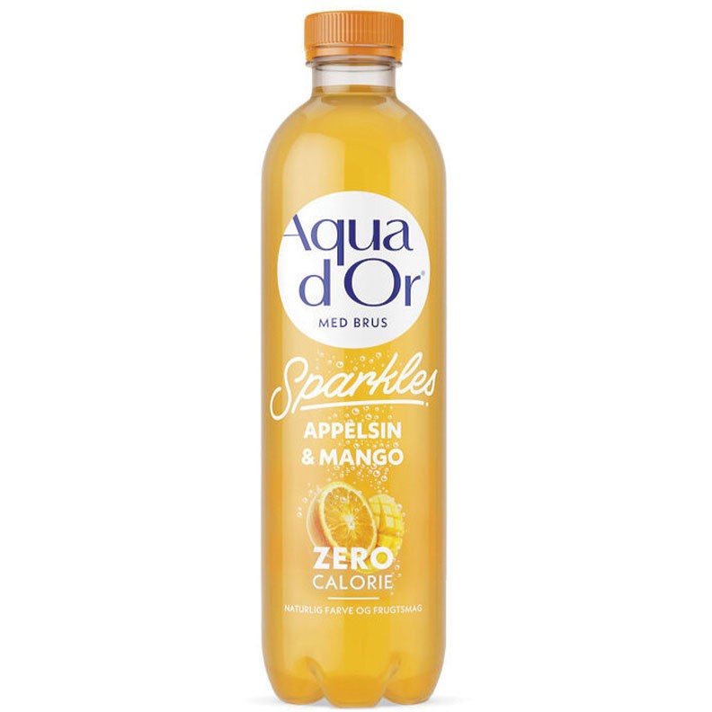 Aqua d’Or Sparkles appelsin + mango 0,5L inkl. B-pant