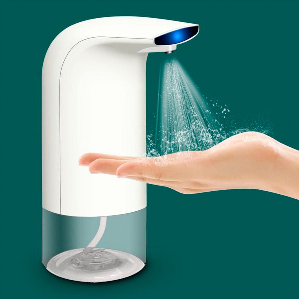 TouchFree dispenser t/desinfek Hvid 350ml t/flydende + gel