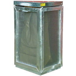 Udendørsaffaldsstativ 100-110L stål