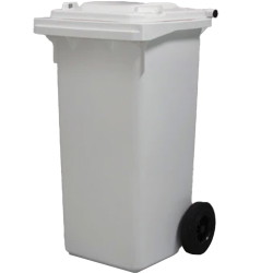 Skraldespand 120L 480x540x930mm hvid
