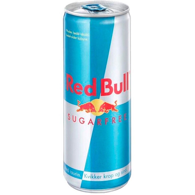 Red Bull Sugarfree 25 cl inkl A-pant - Daarbak Redoffice