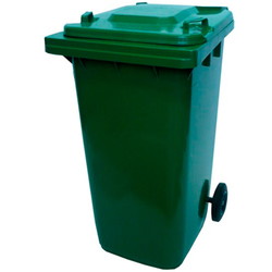 Skraldespand 120L 480x540x930mm grøn