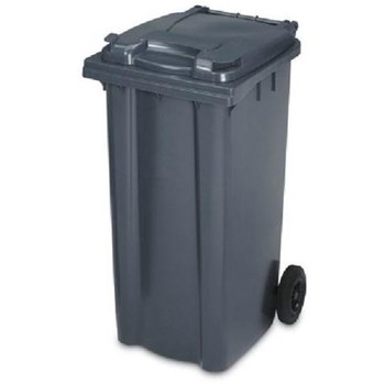 Skraldespand 120L 480x540x930mm grå