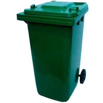 Skraldespand 240L 580x670x1070mm grøn