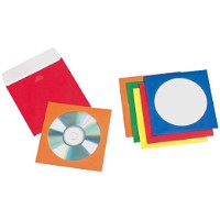 Q-connect CD-konvolut farvet/klar 50stk