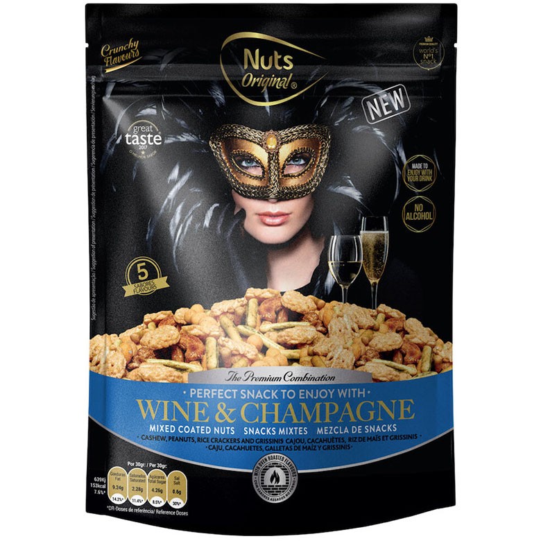 Nuts Original nøddemix Ps/120 gr Wine & Champagne