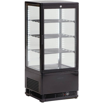 Scandomestic displaykøler i sort 71 l