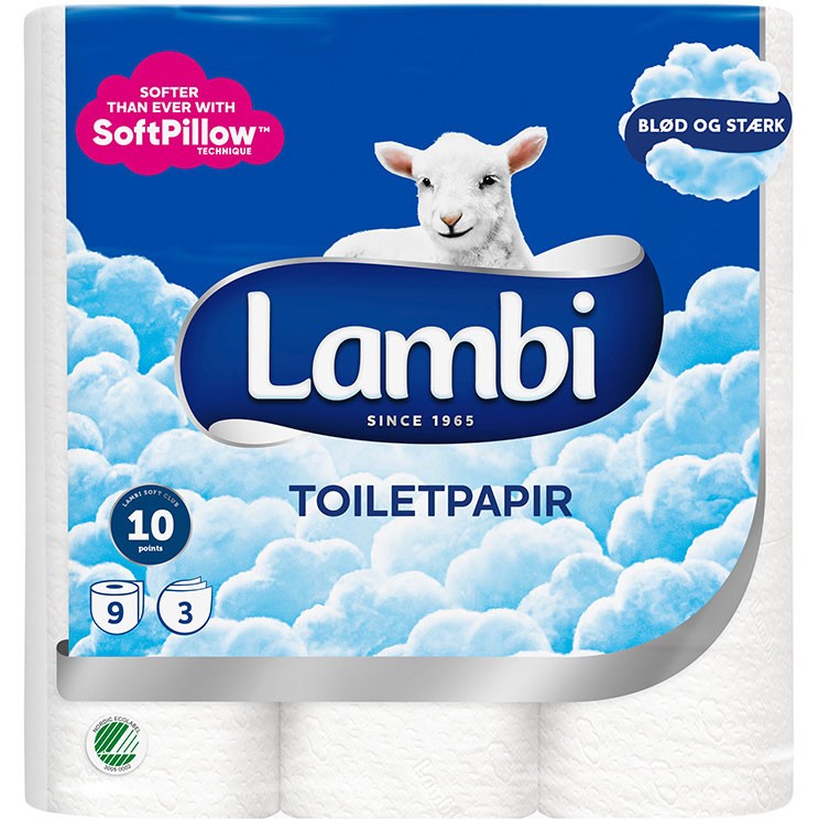 Lambi 3lags toiletpapir 36 ruller