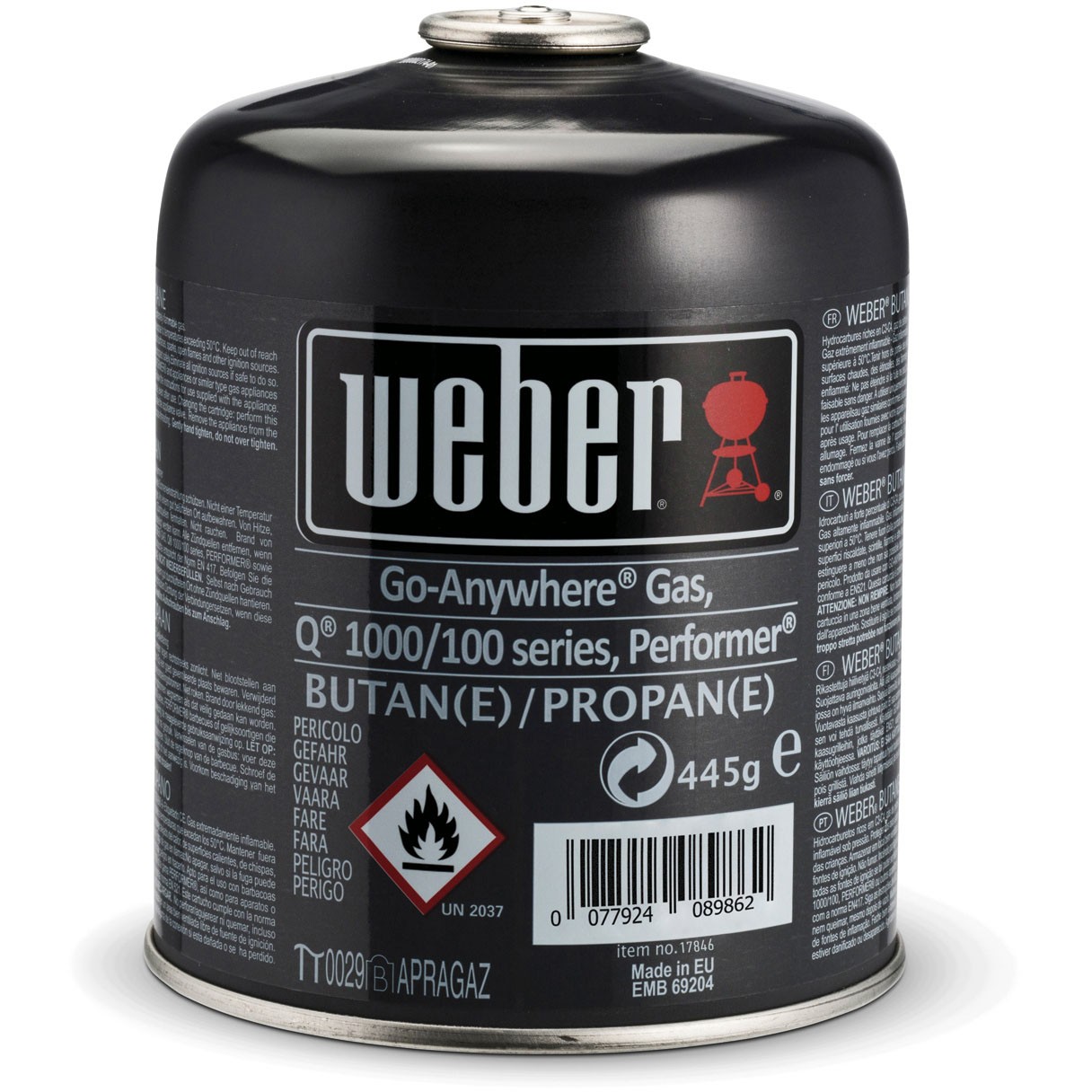 Weber gasdåse 445 gr. 