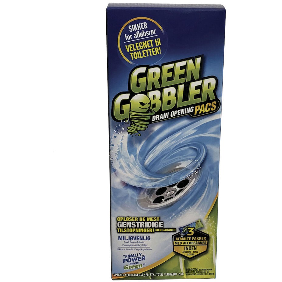 Green Gobbler afløbsrens 3 stk