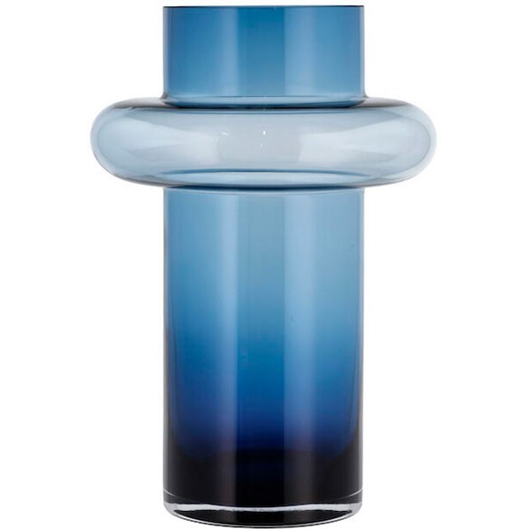 Lyngby Tube 30 cm vase i mørkeblå