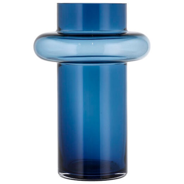 Lyngby Tube 25 cm vase i mørkeblå