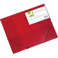 Q-connect 3-klap elastikmappe Folio rød