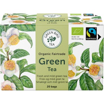 Green Bird økologisk grøn te 20 breve
