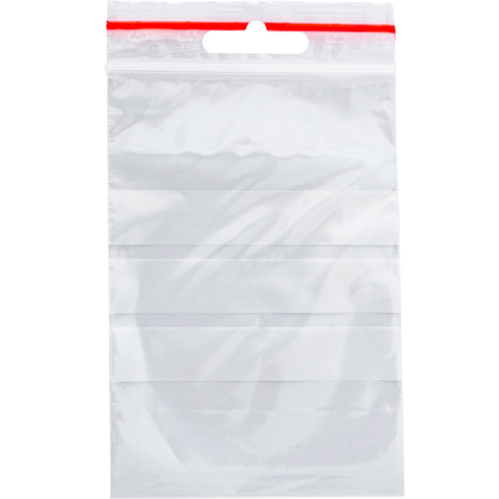 Q-connect lynlåsposer med skrivefelt 50my 80x120mm 1000stk