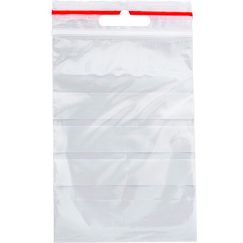 Q-connect lynlåsposer med skrivefelt 50my 80x120mm 1000stk