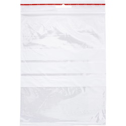 Q-connect lynlåsposer med skrivefelt 50my 150x200mm