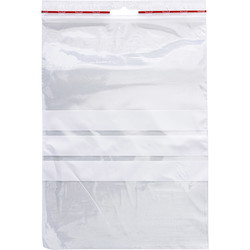 Q-connect lynlåsposer med skrivefelt 50my 170x230mm