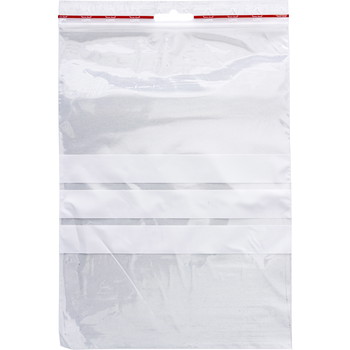 Q-connect lynlåsposer med skrivefelt 50my 170x230mm