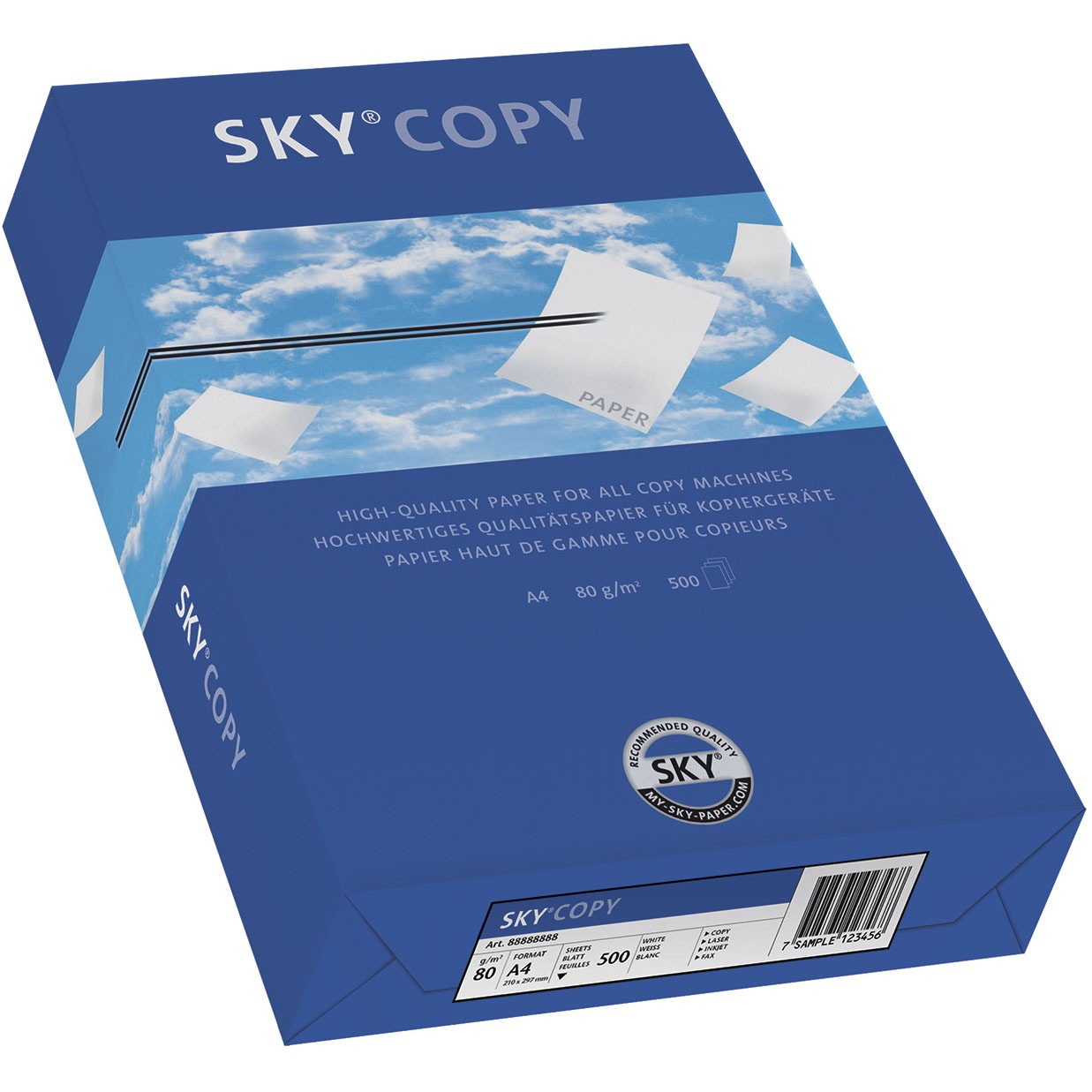 Sky® Copy A4 kopipapir 80g hvid 500ark