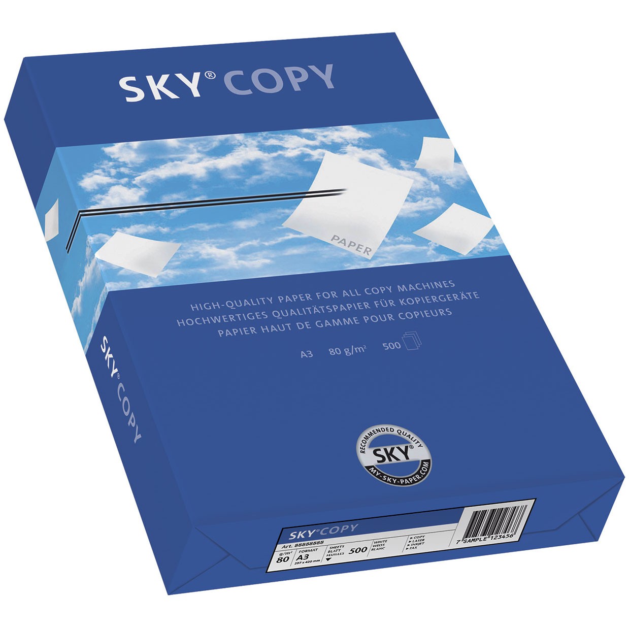 Sky® Copy kopipapir 80g A3 hvid 500 ark