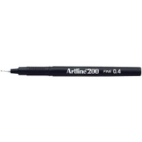 Artline EK200 fiberpen 0,4mm sort