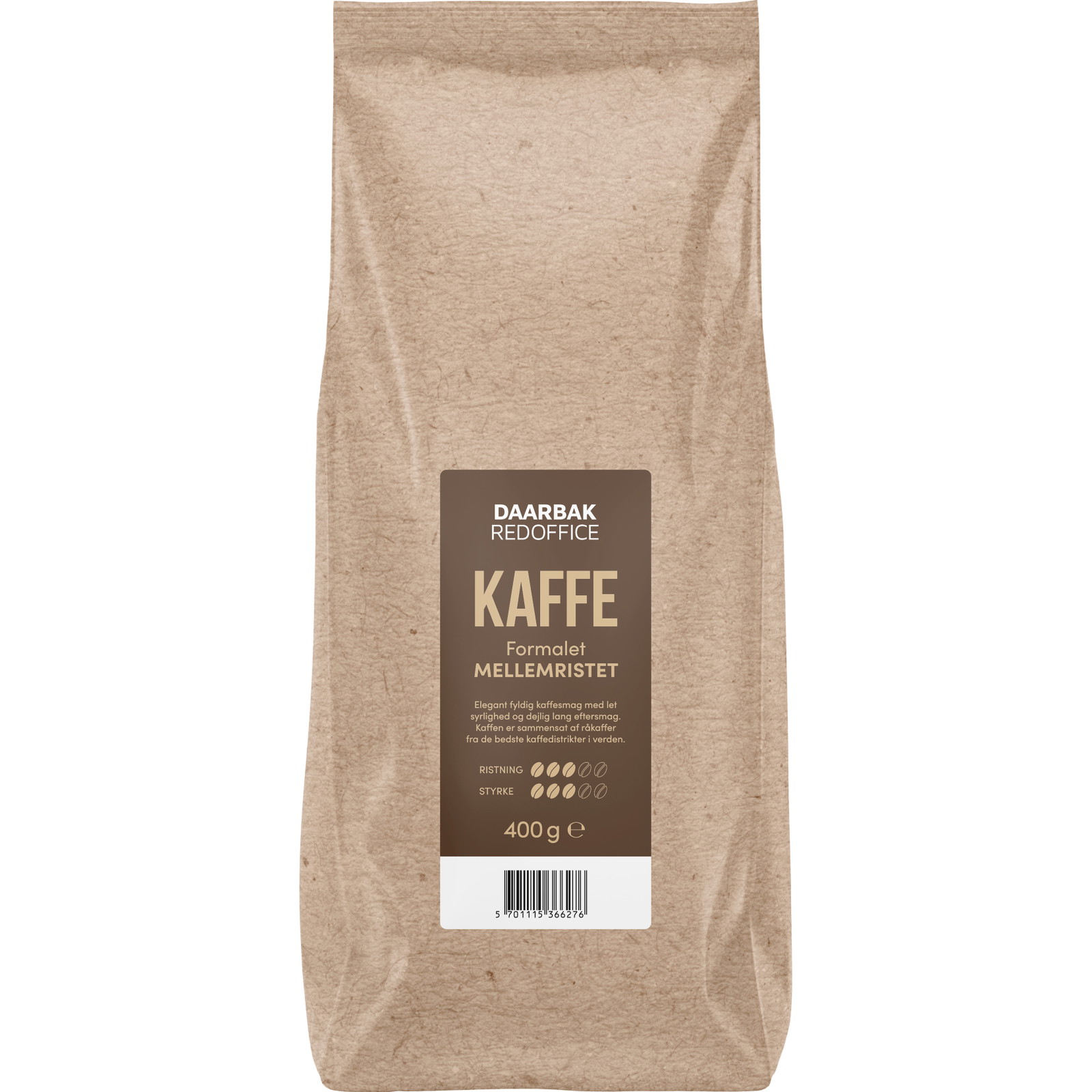 Daarbak mellemristet formalet kaffe 400g