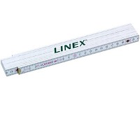Linex 2m tommestok hvid